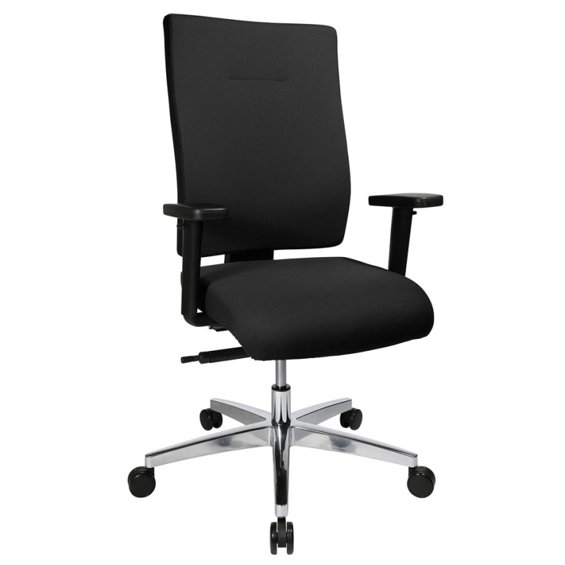 Topstar bureaustoel Profi Star 15, bordeaux, aluminium voetenkruis, armleuningen